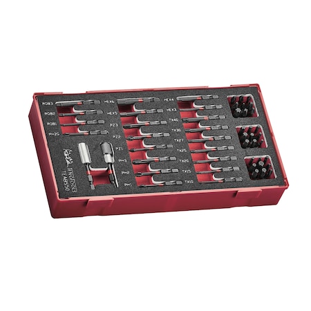 Teng Tools Bits Set Impact 50 Pieces in EVA Foam Organizational Tool TEABS50